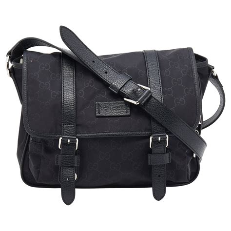 gucci messenger bag gg nylon|gucci nylon messenger bag canvas.